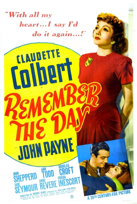 Framed Print : REMEMBER THE DAY, US poster, Claudette Colbert, John Payne, 1941. TM and copyright 20th Century Fox Film Corp. All rights reserved / courtesy Everett Collection Framed Print : REMEMBER THE DAY, US poster, Claudette Colbert, John Payne, 1941. TM and copyright 20th Century Fox Film Corp. All rights reserved / courtesy Everett Collection