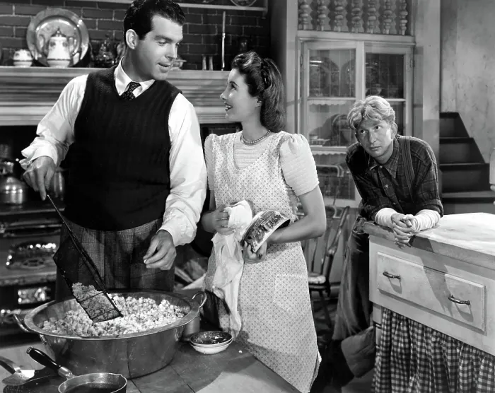 Framed Print : REMEMBER THE NIGHT, Fred MacMurray, Barbara Stanwyck, Sterling Holloway, 1940