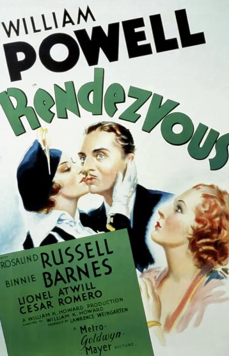 Framed Print : RENDEZVOUS, Rosalind Russell, William Powell, Binnie Barnes, 1935 Framed Print : RENDEZVOUS, Rosalind Russell, William Powell, Binnie Barnes, 1935