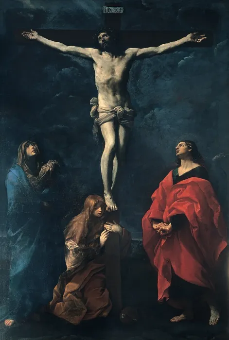 Framed Print : Reni Guido, Crucifixion, 1617, 17th Century, oil on canvas, Italy, Emilia Romagna, Bologna, National Gallery of Art