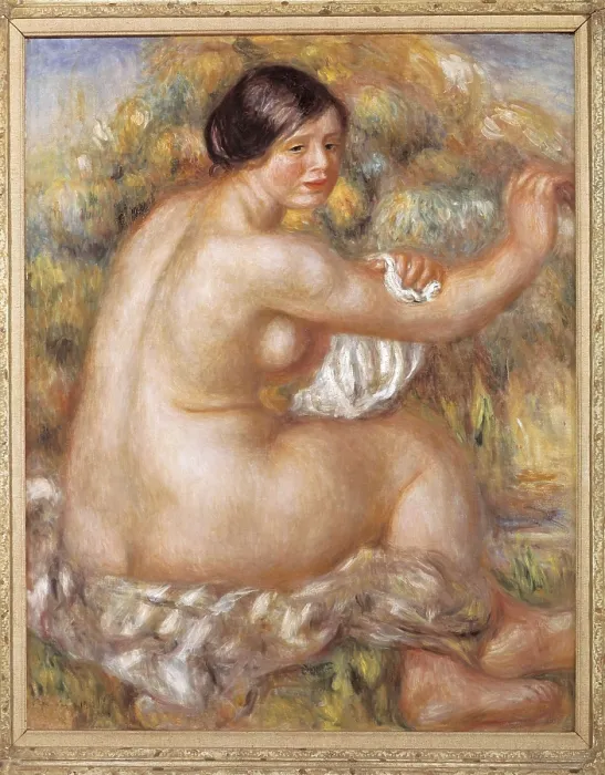 Framed Print : RENOIR, Pierre-Auguste (1841-1919). Great Sitting Nude. 1912. Impressionism. Oil on canvas. BRAZIL. Sao Paulo. Sao Paulo Museum of Art. AISA / Everett Collection**US SALES ONLY**