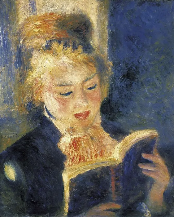 Framed Print : RENOIR, Pierre-Auguste (1841-1919). Girl Reading. 1874-1876. Impressionism. Oil on canvas. FRANCE. Paris. Muse d'Orsay (Orsay Museum). AISA / Everett Collection**US SALES ONLY**