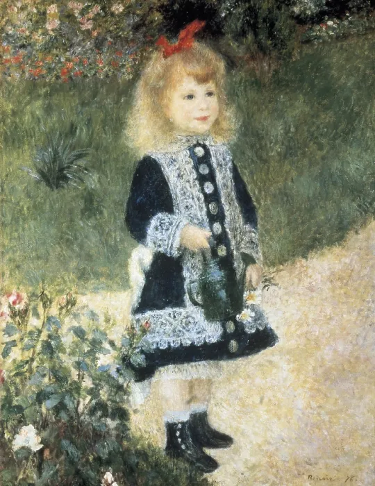 Framed Print : RENOIR, Pierre-Auguste (1841-1919). A Girl with a Watering Can. 1876. Impressionism. Oil on canvas. UNITED STATES OF AMERICA. Washington. National Gallery of Art Framed Print : RENOIR, Pierre-Auguste (1841-1919). A Girl with a Watering Can. 1876. Impressionism. Oil on canvas. UNITED STATES OF AMERICA. Washington. National Gallery of Art