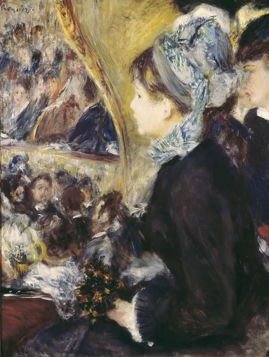 Framed Print : RENOIR, Pierre-Auguste (1841-1919). At the Theatre. 1876-1877. Impressionism. Oil on canvas. UNITED KINGDOM. London. National Gallery. AISA / Everett Collection**US SALES ONLY**