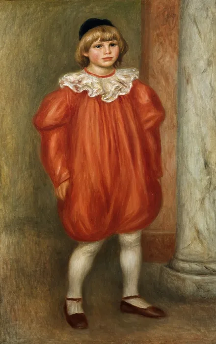 Framed Print : RENOIR, Pierre-Auguste (1841-1919). Claude Renoir in a Clown Costume. 1909. Impressionism. Oil on canvas. FRANCE. Paris. Orangerie Museum