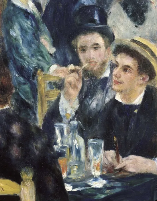 Framed Print : RENOIR, Pierre-Auguste (1841-1919). Ball at the Moulin de la Galette, Montmartre. 1876. Left detail. Impressionism. Oil on canvas. FRANCE. Paris. Muse d'Orsay (Orsay Museum) Framed Print : RENOIR, Pierre-Auguste (1841-1919). Ball at the Moulin de la Galette, Montmartre. 1876. Left detail. Impressionism. Oil on canvas. FRANCE. Paris. Muse d'Orsay (Orsay Museum)