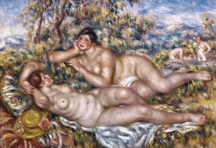 Framed Print : RENOIR, Pierre-Auguste (1841-1919). The Bathers. 1918-1919. Impressionism. Oil on canvas. FRANCE. Paris. Muse d'Orsay (Orsay Museum). AISA / Everett Collection**US SALES ONLY** Framed Print : RENOIR, Pierre-Auguste (1841-1919). The Bathers. 1918-1919. Impressionism. Oil on canvas. FRANCE. Paris. Muse d'Orsay (Orsay Museum). AISA / Everett Collection**US SALES ONLY**