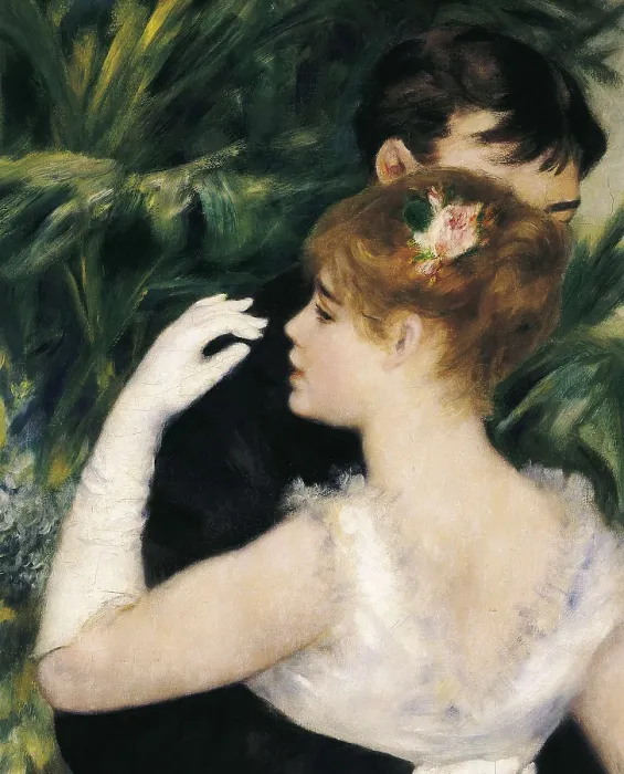 Framed Print : RENOIR, Pierre-Auguste (1841-1919). Dance in the City. 1883. Central upper detail. Suzanne Valadon and Paul Lhote posing. Impressionism. Oil on canvas. FRANCE. Paris