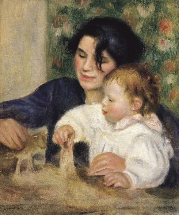 Framed Print : RENOIR, Pierre-Auguste (1841-1919). Gabrielle and Jean. ca. 1895. The painter's son Jean Renoir (1894-1979) and his nanny Gabrielle Renard (1879-1959). Impressionism Framed Print : RENOIR, Pierre-Auguste (1841-1919). Gabrielle and Jean. ca. 1895. The painter's son Jean Renoir (1894-1979) and his nanny Gabrielle Renard (1879-1959). Impressionism