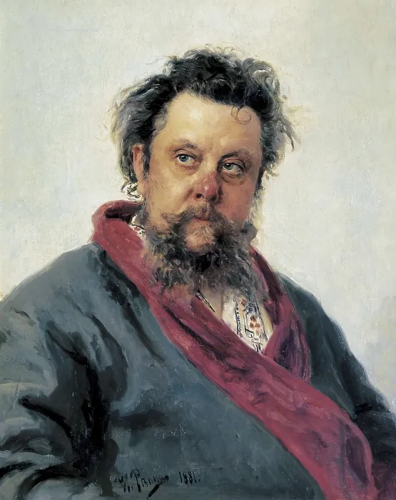 Framed Print : Repin, Ilya Yefimovich (1844-1930). Portrait of Modest Mussorgsky. 1881. Realism. Oil on canvas. RUSSIA. Moscow. Tretyakov Gallery. AISA / Everett Collection**US SALES ONLY**