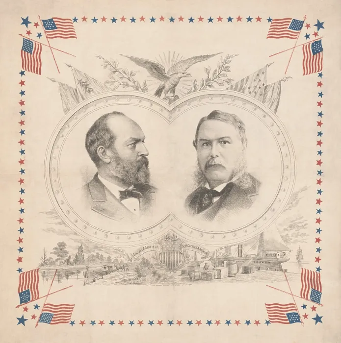 Framed Print : Republican candidates for President in 1880, Gen. James Garfield & Gen. Chester Arthur