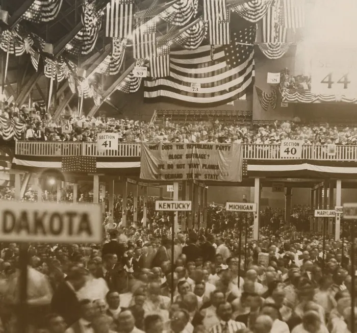 Framed Print : Republican Convention in Chicago, June 1920