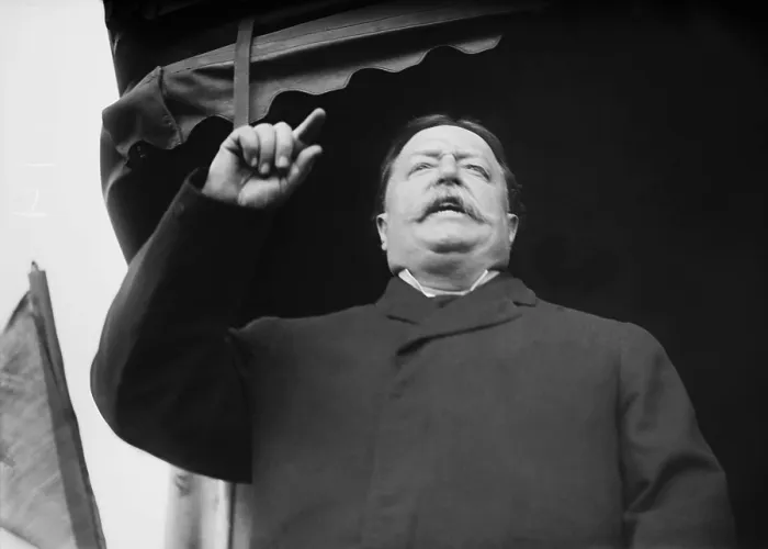 Framed Print : Republican President candidate William Howard Taft, speaking in North Platte, Nebraska, 1908 (BSLOC_2017_2_108)