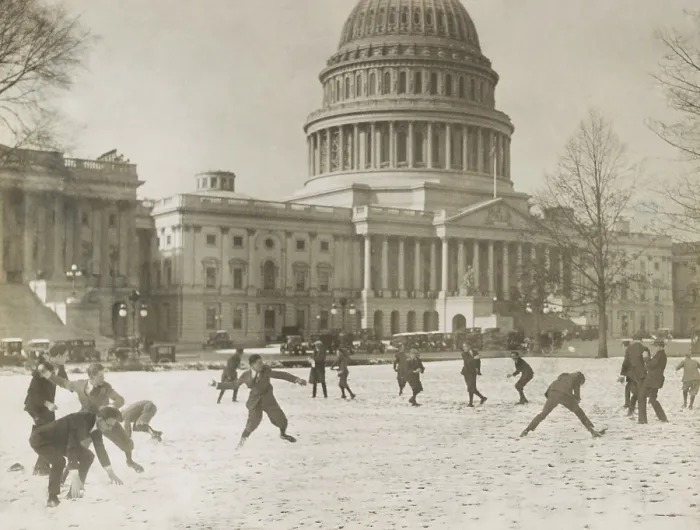 Framed Print : A Republican vs. Democratic snow ball battle at the Capitol among Senate page boys, Dec. 14, 1923 (BSLOC_2016_10_188) Framed Print : A Republican vs. Democratic snow ball battle at the Capitol among Senate page boys, Dec. 14, 1923 (BSLOC_2016_10_188)
