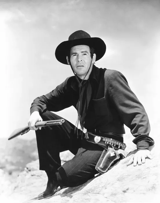 Framed Print : RETURN OF THE BAD MEN, Robert Ryan, 1948