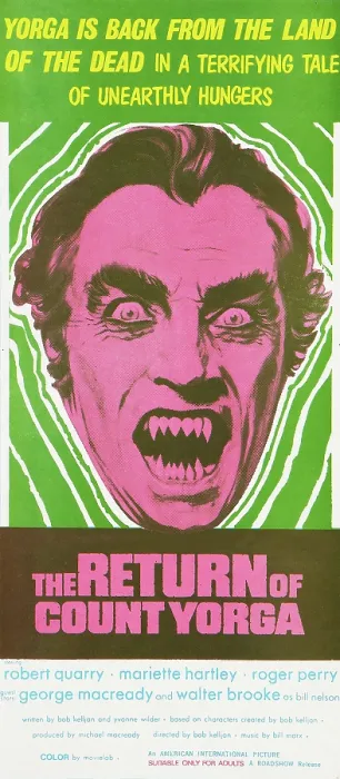 Framed Print : THE RETURN OF COUNT YORGA, Robert Quarry on Australian poster art, 1971 Framed Print : THE RETURN OF COUNT YORGA, Robert Quarry on Australian poster art, 1971