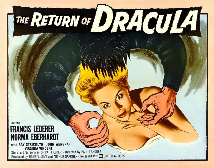 Framed Print : THE RETURN OF DRACULA, Francis Lederer, Norma Eberhardt, 1958 Framed Print : THE RETURN OF DRACULA, Francis Lederer, Norma Eberhardt, 1958