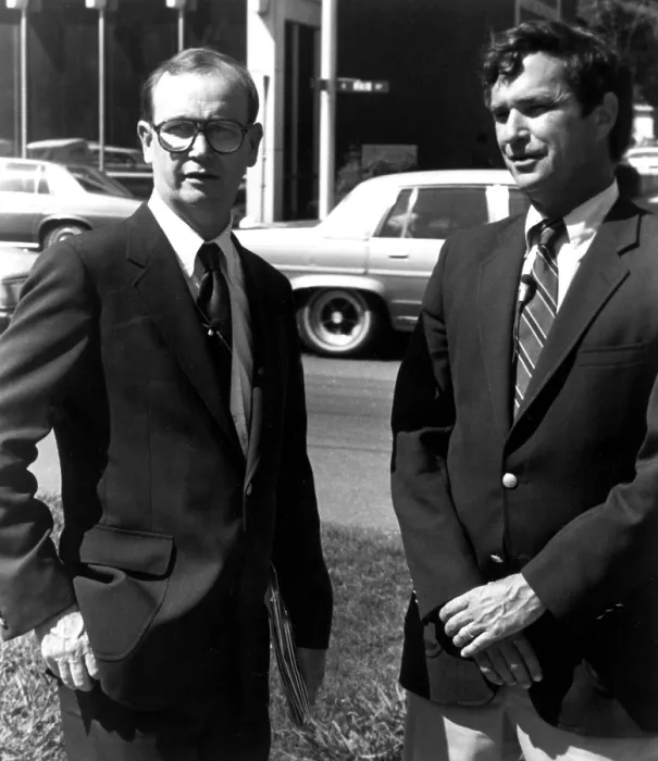 Framed Print : Rev. Donald Wildmon with Hodding Carter on INSIDE STORY SPECIAL EDITION: EYE OF THE BEHOLDER, 1981. Courtesy: CSU Archives  /  Everett Collection