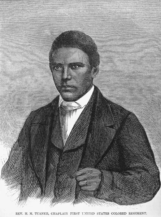 Framed Print : Reverend Henry McNeal Turner, was the first chaplain of United States Colored troops, in 1863 Framed Print : Reverend Henry McNeal Turner, was the first chaplain of United States Colored troops, in 1863