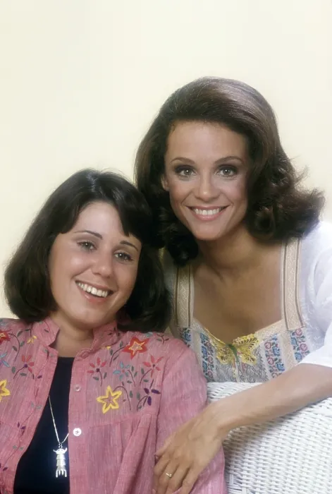 Framed Print : RHODA, from left, Julie Kavner, Valerie Harper, 1974-78 (1975 photo)