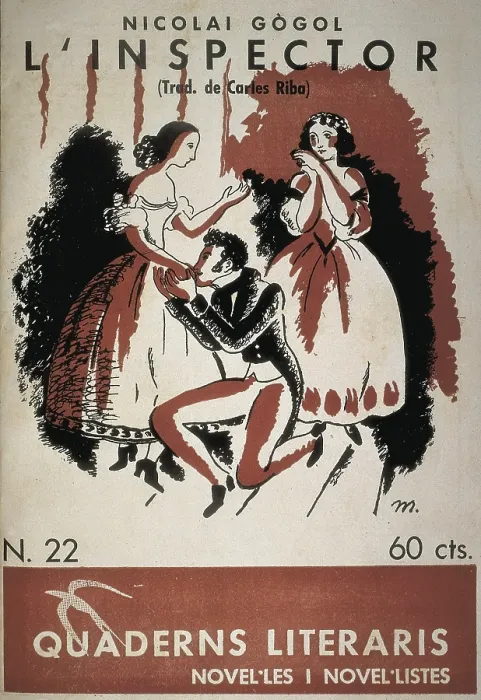 Framed Print : RIBA, Carles (1893-1959); GOGOL, Nikolai Vasilievich (1809-1852). Spanish writer in Catalan language.; Russian novelist and playwright