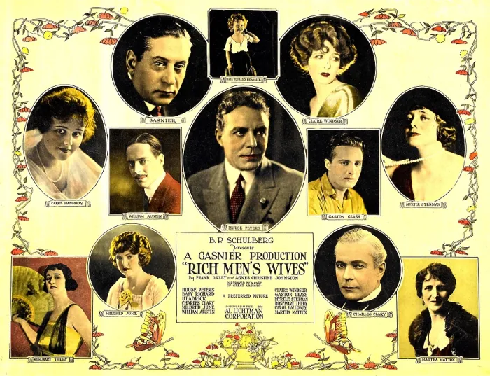 Framed Print : RICH MEN'S WIVES, top row, left to right: Louis J