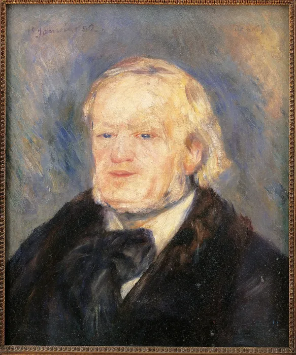 Framed Print : Richard Wagner, by Pierre-Auguste Renoir, 1882, 19th Century, oil on canvas, cm 53 x 46 - France, Ile de France, Paris, Muse dOrsay, RF1947-11. All