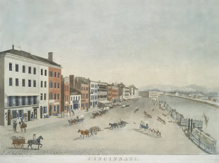 Framed Print : Richmond, Virginia, the James River, and the Kanawha Canal, as seen from the hill above the waterworks, c. 1830. In the center-left is the white classical Virginia State Capitol Framed Print : Richmond, Virginia, the James River, and the Kanawha Canal, as seen from the hill above the waterworks, c. 1830. In the center-left is the white classical Virginia State Capitol