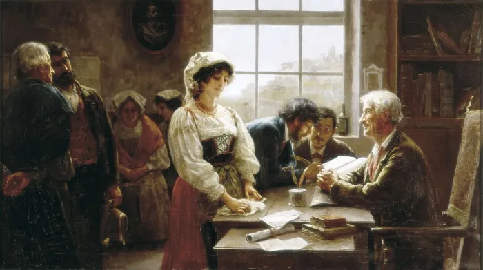 Framed Print : RICO CEJUDO, Jos (1864-1939). The Marriage Contract. 1895. Costumbrism. Oil on canvas. SPAIN. Cdiz. Cadiz Provincial Museum Framed Print : RICO CEJUDO, Jos (1864-1939). The Marriage Contract. 1895. Costumbrism. Oil on canvas. SPAIN. Cdiz. Cadiz Provincial Museum
