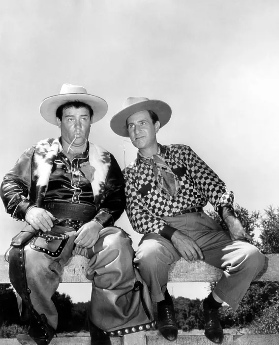 Framed Print : RIDE EM COWBOY, Lou Costello, Bud Abbott [Abbott and Costello], 1942
