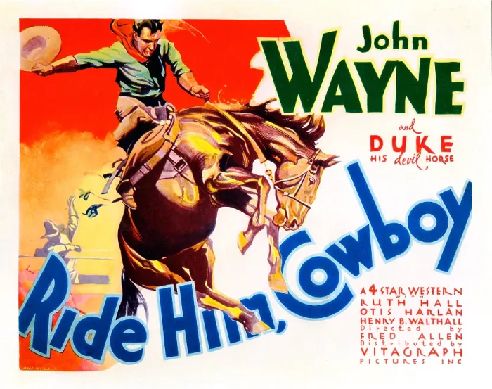 Framed Print : RIDE HIM, COWBOY, John Wayne, 1932