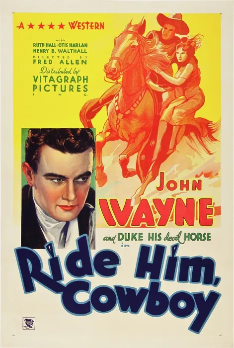 Framed Print : RIDE HIM, COWBOY, John Wayne, Ruth Hall, 1932