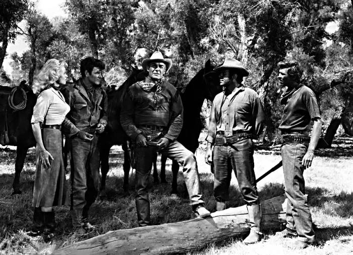 Framed Print : RIDE LONESOME, Karen Steele, James Best, Randolph Scott, Pernell Roberts, James Coburn, 1959 Framed Print : RIDE LONESOME, Karen Steele, James Best, Randolph Scott, Pernell Roberts, James Coburn, 1959