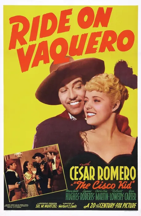 Framed Print : RIDE ON VAQUERO, US poster art, from left: Cesar Romero, Mary Beth Hughes, 1941. TM & Copyright 20th Century Fox Film Corp. All rights reserved / courtesy Everett Collection