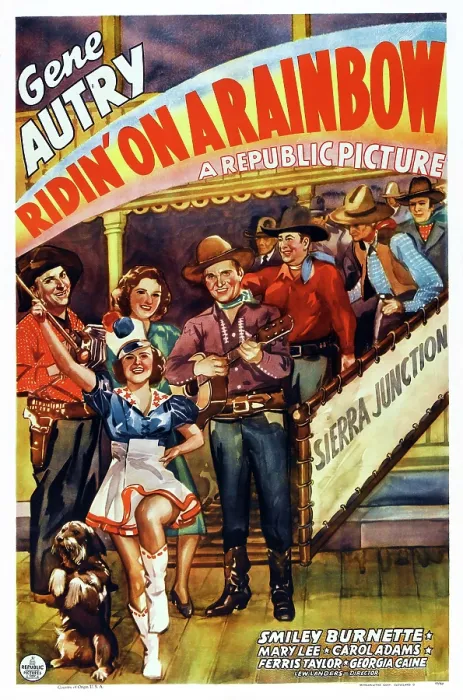 Framed Print : RIDIN ON A RAINBOW, US poster art, center: Gene Autry, 1941