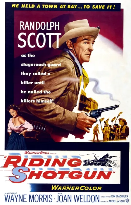 Framed Print : RIDING SHOTGUN, Joan Weldon, Randolph Scott, 1954 Framed Print : RIDING SHOTGUN, Joan Weldon, Randolph Scott, 1954