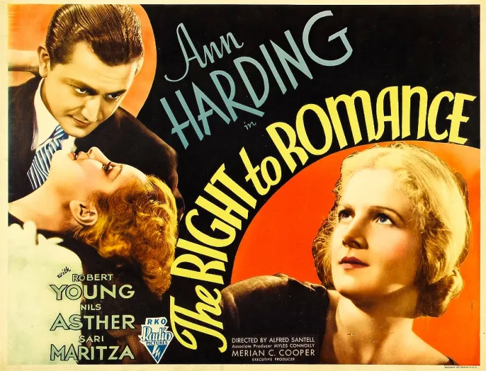 Framed Print : THE RIGHT TO ROMANCE, left: Robert Young, right: Ann Harding, 1933