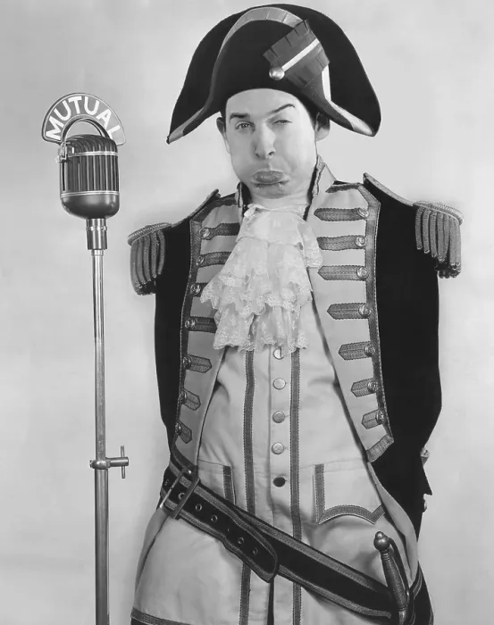 Framed Print : THREE RING TIME, Milton Berle immitating Charles Laughton as Captain Bligh, 1941-1943