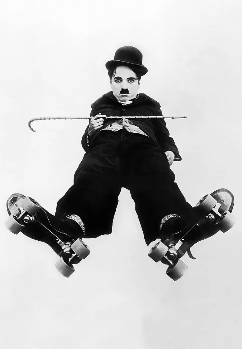 Framed Print : THE RINK, Charlie Chaplin, 1916