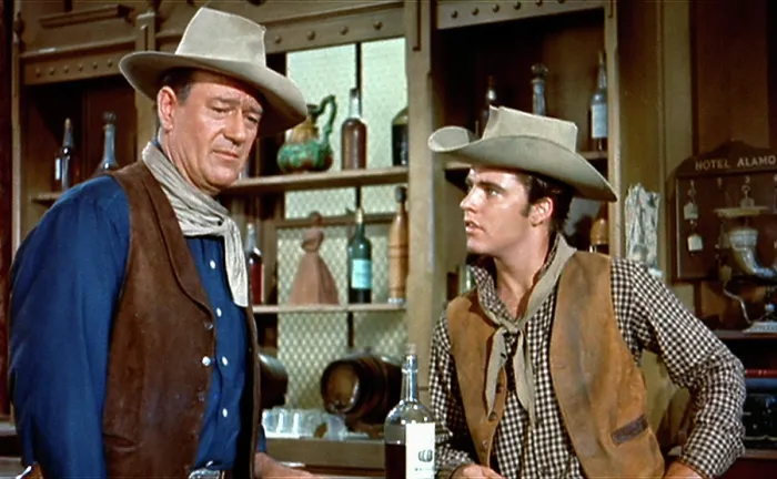 Framed Print : RIO BRAVO, John Wayne, Ricky Nelson, 1959