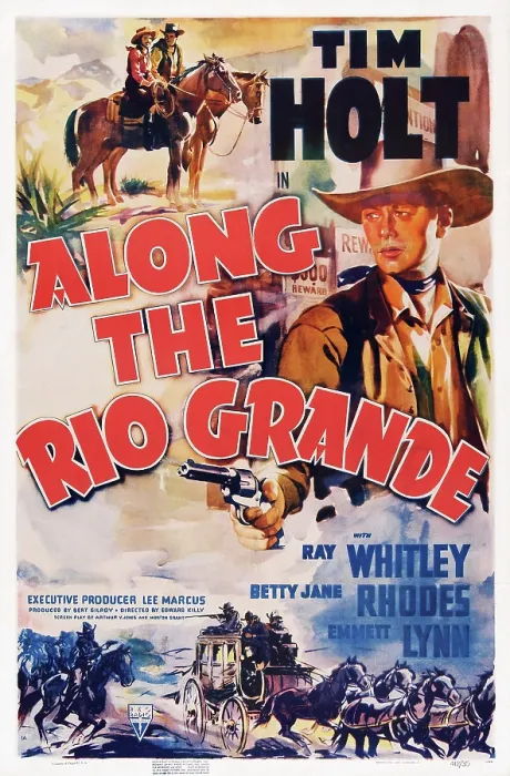 Framed Print : ALONG THE RIO GRANDE, Tim Holt on poster art, 1941 Framed Print : ALONG THE RIO GRANDE, Tim Holt on poster art, 1941