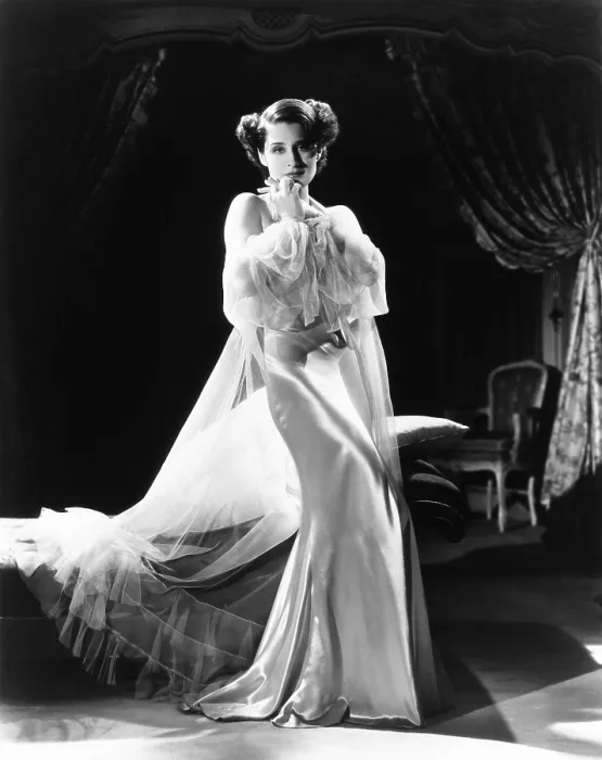 Framed Print : RIPTIDE, Norma Shearer, in a negligee by Adrian, 1934