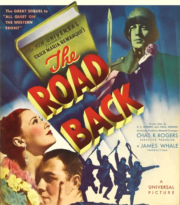 Framed Print : THE ROAD BACK, left from top: Barbara Read, John Dusty King, top right: John Dusty King on window card, 1937 Framed Print : THE ROAD BACK, left from top: Barbara Read, John Dusty King, top right: John Dusty King on window card, 1937