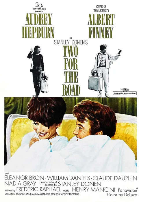 Framed Print : TWO FOR THE ROAD, from left, Audrey Hepburn, Albert Finney, 1967, TM and Copyright 20th Century Fox Film Corp. All rights reserved / courtesy Everett Collection