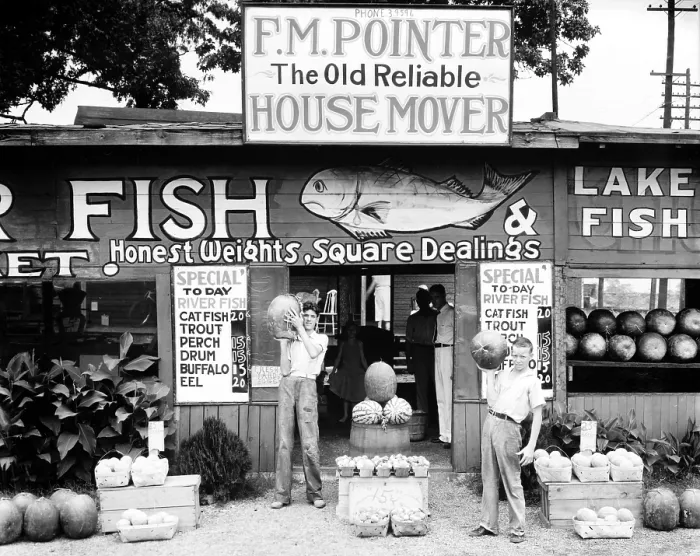 Framed Print : Roadside Stand Near Birmingham, Alabama. Published in the book, Let Us Now Praise Famous Men'. photograph by Walker Evans, 1936