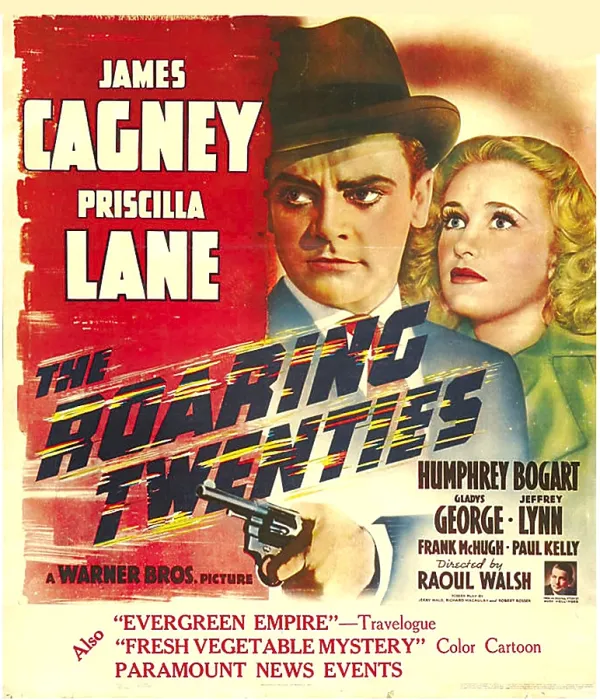 Framed Print : THE ROARING TWENTIES, James Cagney, Priscilla Lane, 1939