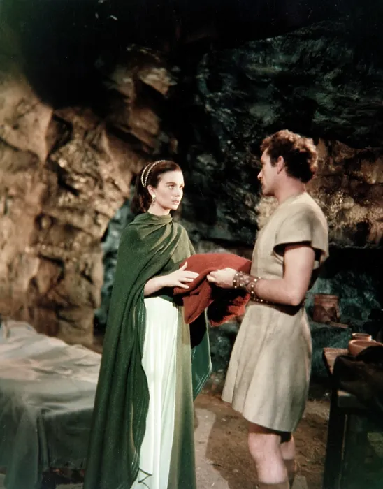 Framed Print : THE ROBE, from left: Jean Simmons, Richard Burton, 1953. TM and Copyright 20th Century Fox Film Corp. All rights reserved. Courtesy: Everett Collection Framed Print : THE ROBE, from left: Jean Simmons, Richard Burton, 1953. TM and Copyright 20th Century Fox Film Corp. All rights reserved. Courtesy: Everett Collection