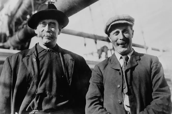 Framed Print : Robert E. Peary (left) and Robert A. Bartlett, on the SS Roosevelt at Battle Harbor, Labrador, after Pearys expedition to the North Pole in 1909 Framed Print : Robert E. Peary (left) and Robert A. Bartlett, on the SS Roosevelt at Battle Harbor, Labrador, after Pearys expedition to the North Pole in 1909