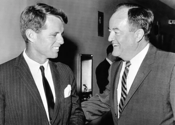 Framed Print : Robert Kennedy and Hubert Humphrey at the Capitol. Aug. 4, 1964. (CSU_ALPHA_1024) CSU Archives / Everett Collection