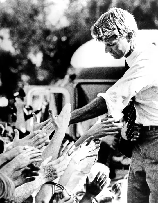 Framed Print : Robert Kennedy shaking hands during 1968 campaign. (CSU_ALPHA_1019) CSU Archives / Everett Collection